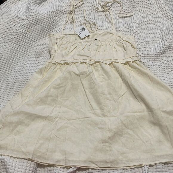 NWT- Forever 21 - XL. Linen Blend Mini Dress - Picture 2 of 11